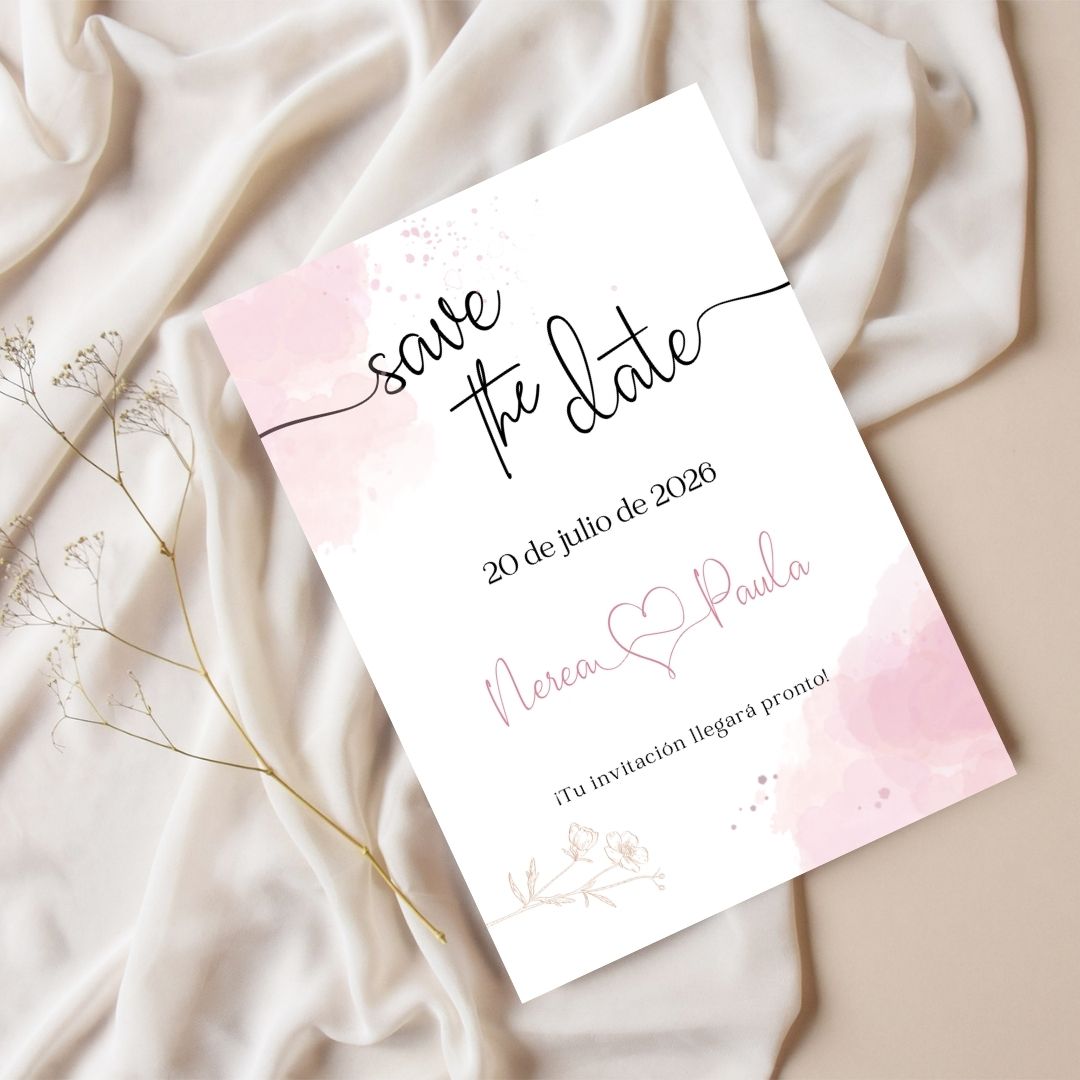 aquarelle Save The Date